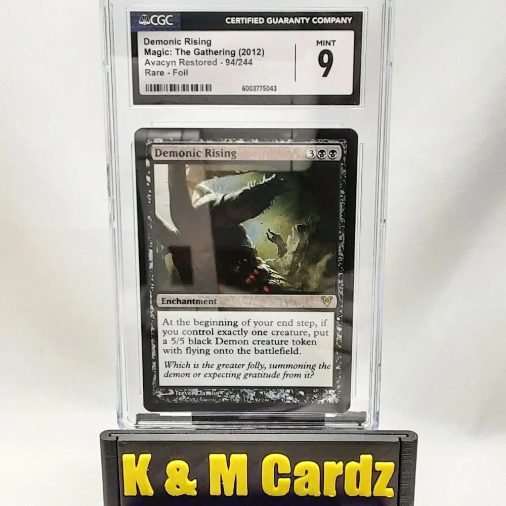 MTG - Avacyn Restored - Demonic Rising - Foil - Graded - CGC 9